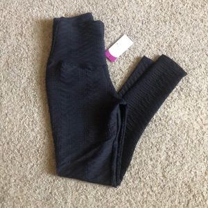 ABS2B Fitness Black Scrunch Butt Leggings.